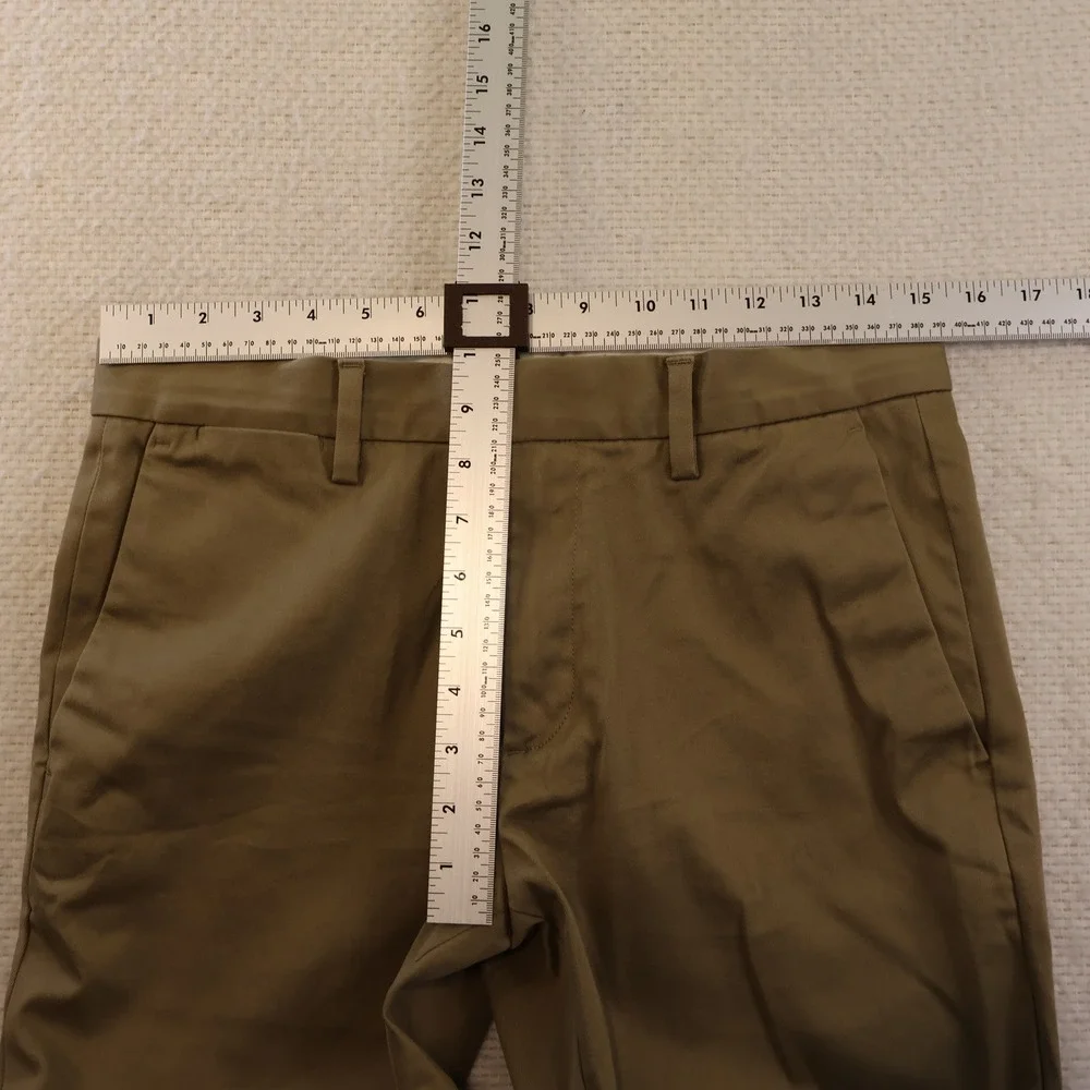 Banana Republic Mens 30x32 Aiden Slim Fit Chinos Olive Green S/795219-00